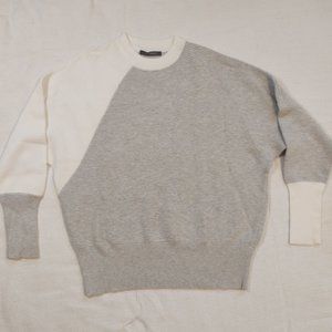 NWOT Suzy Shier asymmetrical dolman sleeve top women's sz l/g